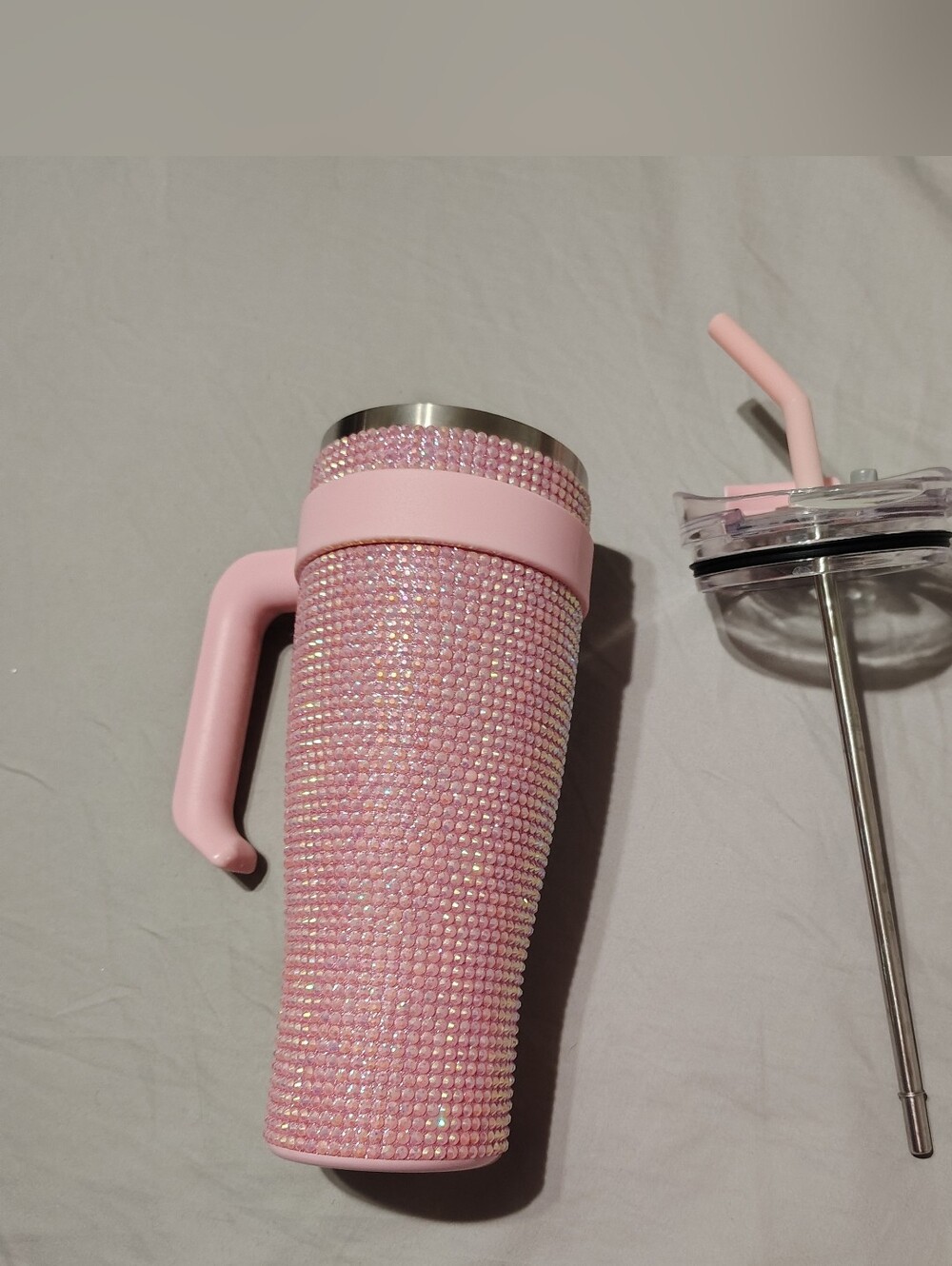 Pink Rhinestone Tumbler 40 oz